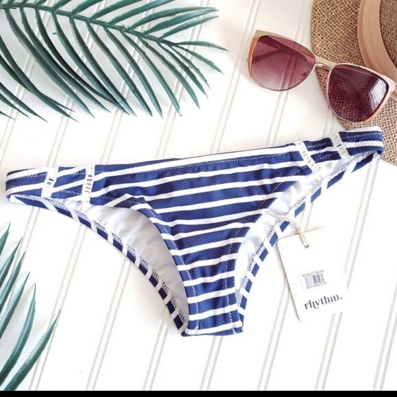 Rhythm M/10 Swimwear Shoreline Cheeky Bikini Botto - Picture 1 of 10
